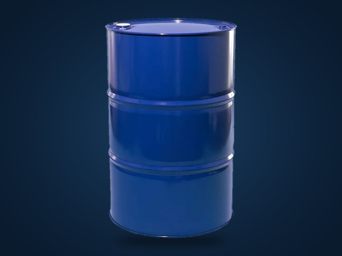 Drum of chrome mist suppressant additive for chrome plating tanks